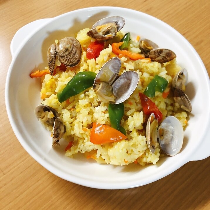 炊飯器で失敗なし!あさりのパエリア風